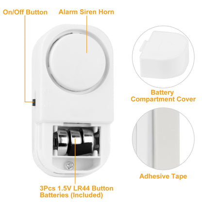 1 Set Wireless Window Door Magnet Alarms Magnetic Sensor Security