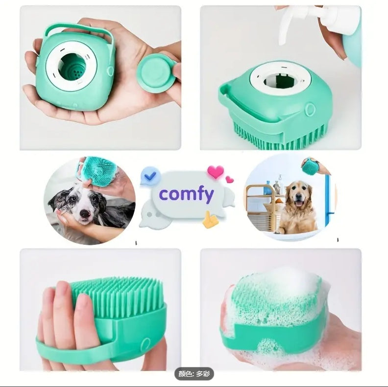 7pcs Pet Grooming Kit, Self-Cleaning Brush Shedding Kit With Nail