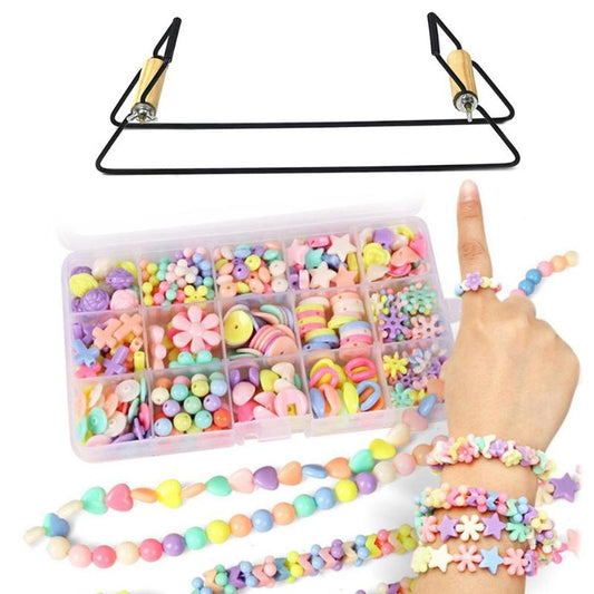 DIY Wood Weaving Beading Loom Kit Bracelet Jewelry