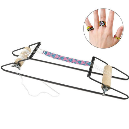 DIY Wood Weaving Beading Loom Kit Bracelet Jewelry