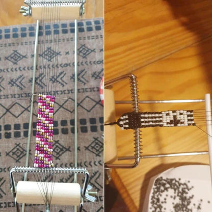 DIY Wood Weaving Beading Loom Kit Bracelet Jewelry