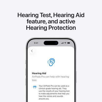 Airpods Pro 3 Wireless Earbuds, Active Noise Cancellation, Live Translation, Heart Rate Sensing, Hearing Aid Feature, Bluetooth Headphones, Spatial Audio, High-Fidelity Sound, USB-C Charging