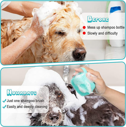 7pcs Pet Grooming Kit, Self-Cleaning Brush Shedding Kit With Nail