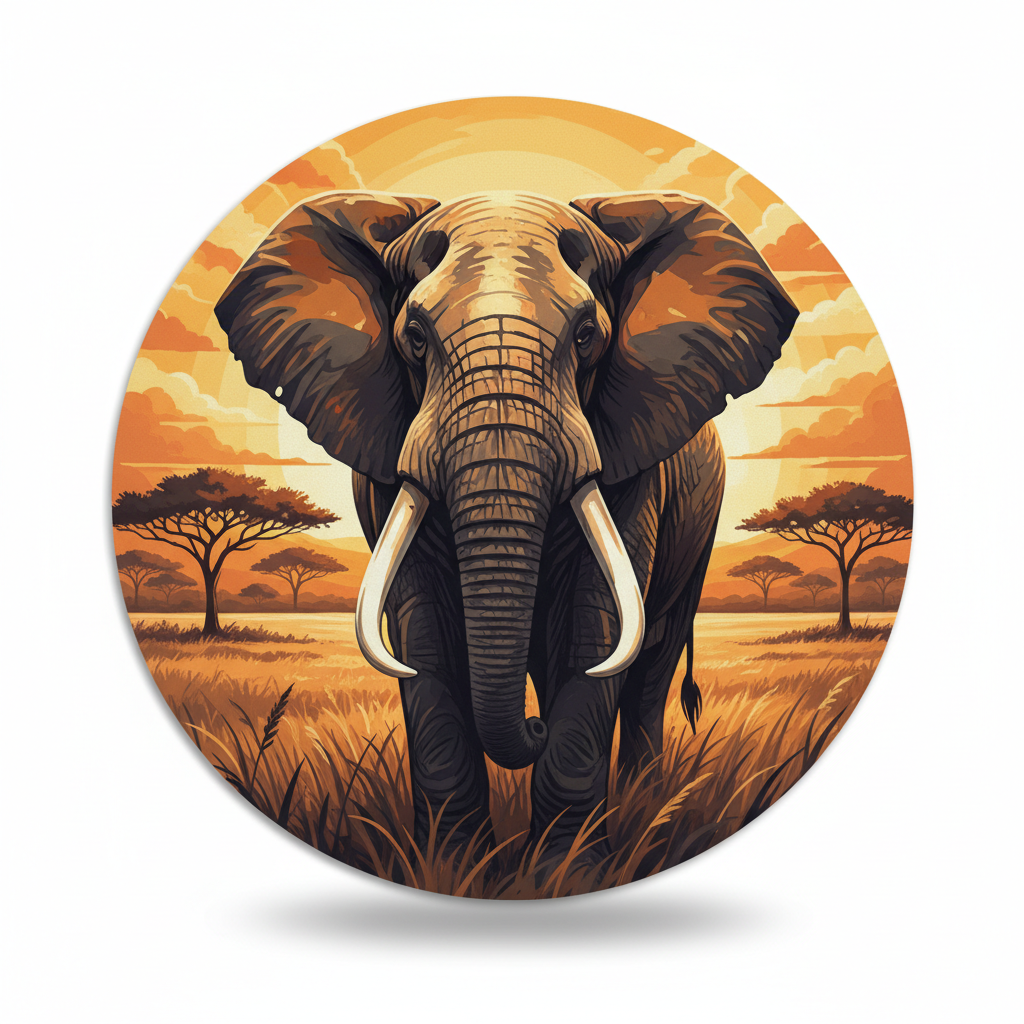 Endangered Species Mouse Pad - African Elephant