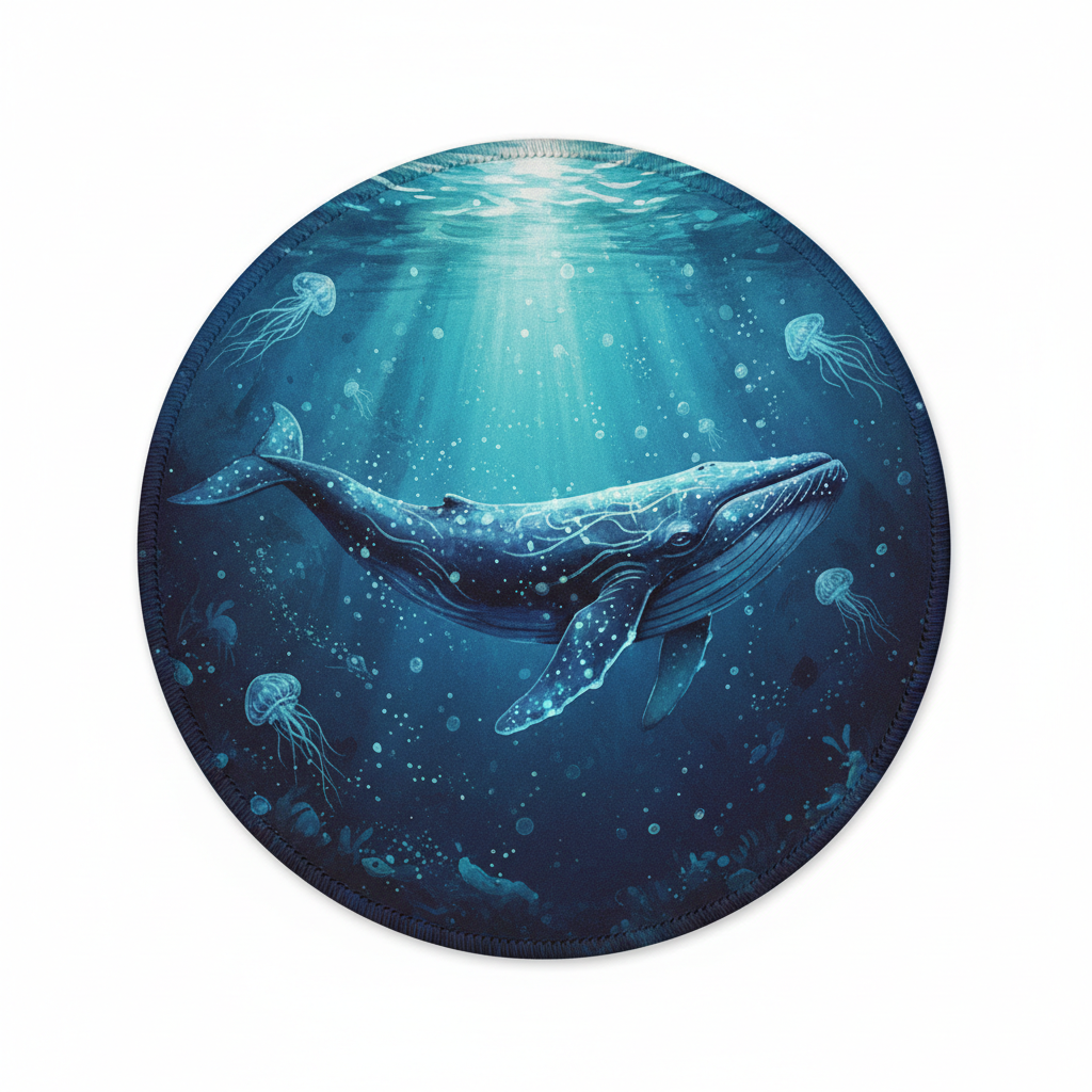 Endangered Species Mouse Pad - Blue Whale