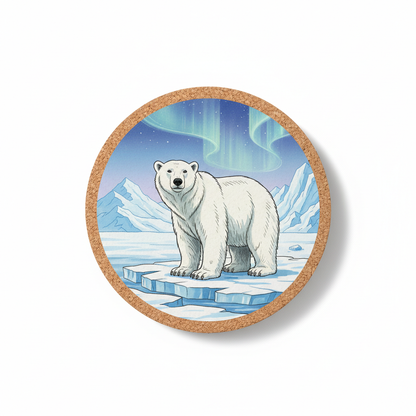 Endangered Species Coffee Cup Pad - Polar Bear